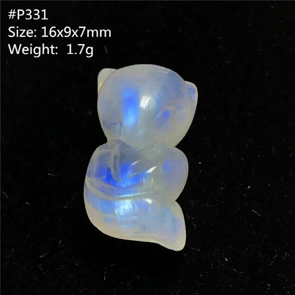 Top Natural Light Moonstone Pendant For Women Man Fox Carved 16x9x7mm Crystal Beads Luck Love Healing Stone Jewelry AAAAA-image-OPC-PCSNKDQ-NEW