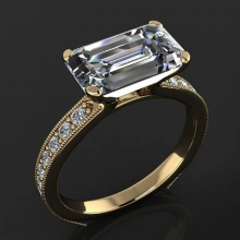Woman Rings Gothic Accessories Square Candy Small Diamond Wedding Ringgold Jewelry Engagement Ring