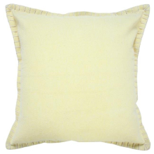 4 x 20 x 20 in. Yellow Solid Color Zippered 100 Percent Cotton Throw Pillow - Set of 2
