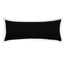 14 x 14 x 36 in. Black Geometric Zippered 100 Percent Cotton Throw Pillow - Set of 2