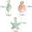 30Pcs Mixed Enamel Charms Pendants, Shell Conch Starfish Charms Pendants, Diy Handmade Accessories, Alloy Pendant, For Diy Jewellery 2