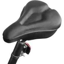 Bike Seat Gel Cover - Bicycle Seats Comfort Cushion Pad For Men Women and Kids, Extra Soft Bike Saddle Cover For Montain/Road Biking&Ride Race Black