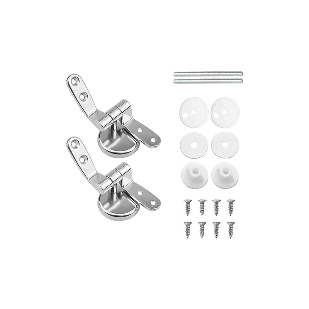 Hinge For Toilet Lid, Stainless Steel Hinge For Toilets, Used To Install Fixed Toilet Seat Parts, Zinc Alloy Material 7657521658710