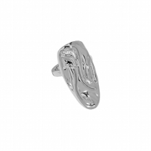 SHANICE ins niche wild irregular surface S925 sterling silver open nail ring female jewelry