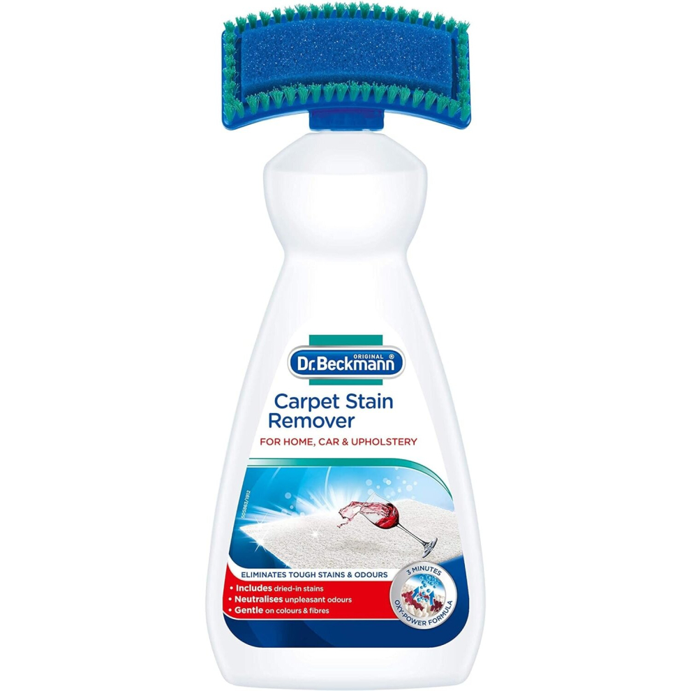 Dr. Beckmann Carpet Stain Remover | Removes new and dried-in stains | includes applicator brush (650 ml)