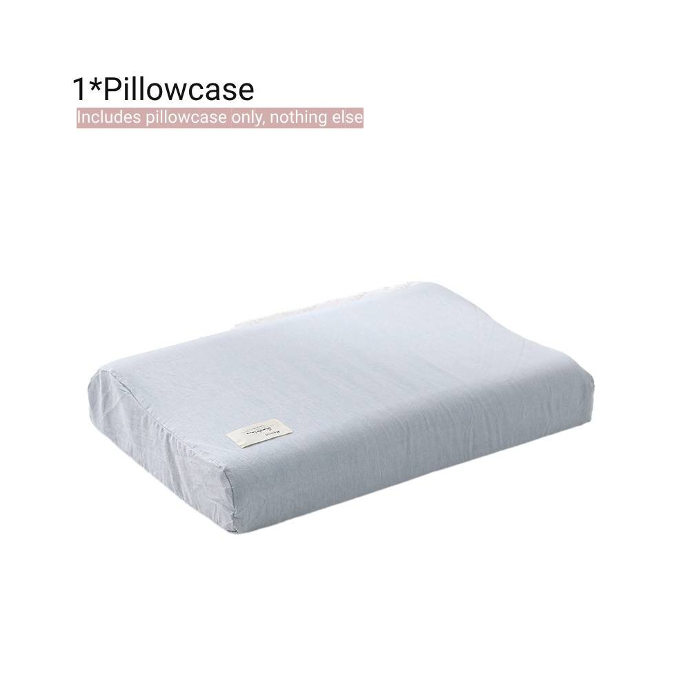 (Style A, M) Washable Pillowcase Memory Foam Contour Cover Rebound Cotton Pillow Case Decor