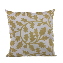 Yellow Vine Floral Luxury Throw Pillow - 22 x 22 in.
