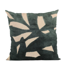 Green Palm Floral Luxury Throw Pillow - 26 x 26 in.