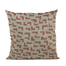 Brown & Beige Angles Abstract Luxury Throw Pillow - 20 x 30 in. Queen Size