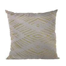 Yellow Hypno Abstract Luxury Throw Pillow - 20 x 36 in. King Size