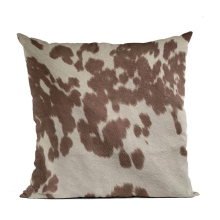 Brown Cowhide Animal Luxury Throw Pillow - 20 x 26 in. Standard Size