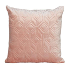 Aleta Transitional Pink Square Throw Pillow