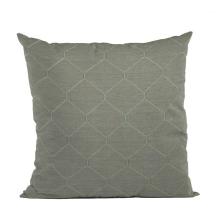 Urban Grey Kona Embroydery, Some Shine to This Pattern Luxury Throw Pillow - 18 x 18 in.