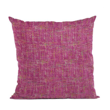 Fuchsia New Planet Cut Velvet Luxury Throw Pillow - 16 x 16 in.