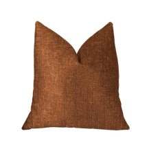 Burnt Cedar Luxury Double Sided Throw Pillow, Orange - Standard