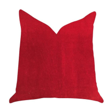 Amber Rose Luxury Throw Pillow in Red, 24 x 24 in.