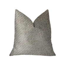 Cr me Brulee Beige Luxury Throw Pillow, 22 x 22 in.