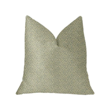 Alpine Maize Blue & Beige Luxury Throw Pillow, 22 x 22 in.