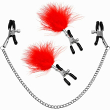Nipple Clover Clamps with Chains Clip Stainless Steel Non Peirced Nipplerings Toy for Women