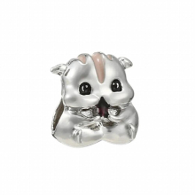 2Pcs/Lot Hamster Charm Beads Fit European Style Silver Plated Charm Bracelet DIY Jewelry Gift
