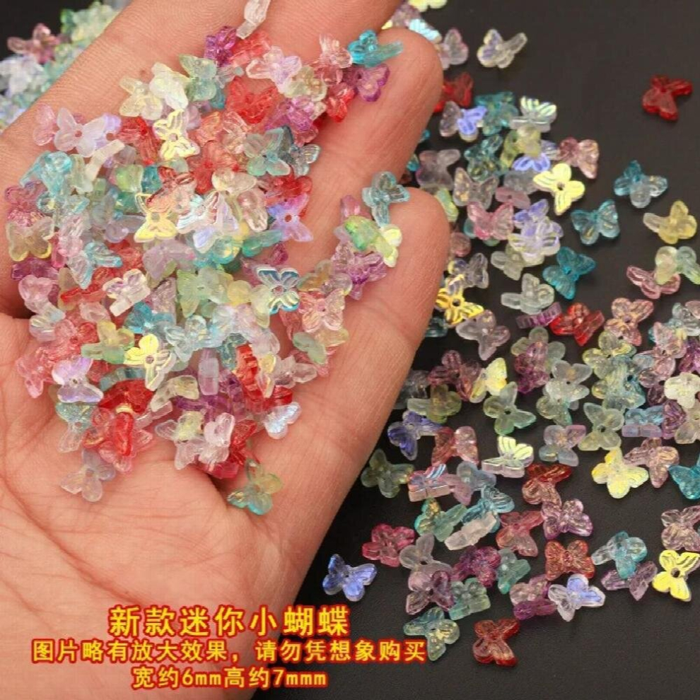 6x7MM Czech Glass Beads Small Butterfly Crystal Spacer Beads For Jewelry Making Necklace Bracelet Diy Accessories-image-OPC-PCSRSH2-NEW
