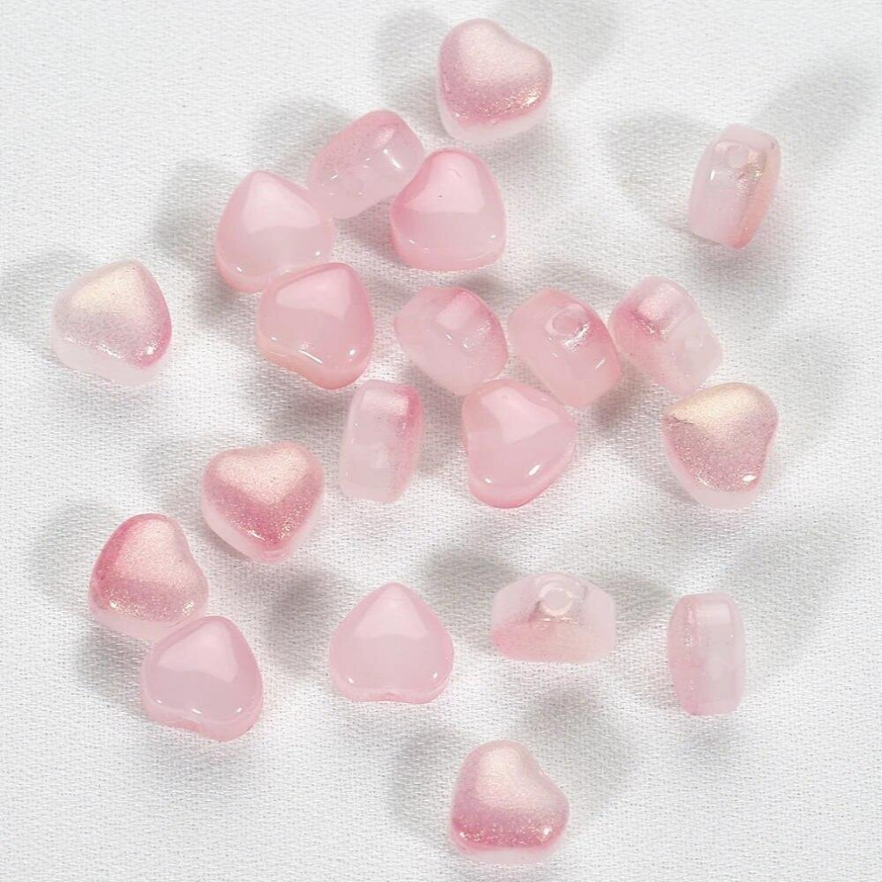 20pcs Czech Glass Beads 6mm Love Heart Spacer Loose Beads for Needlework Jewelry Making Beaded Bracelets Diy Findings Supplies-image-OPC-PCSRSSJ-NEW