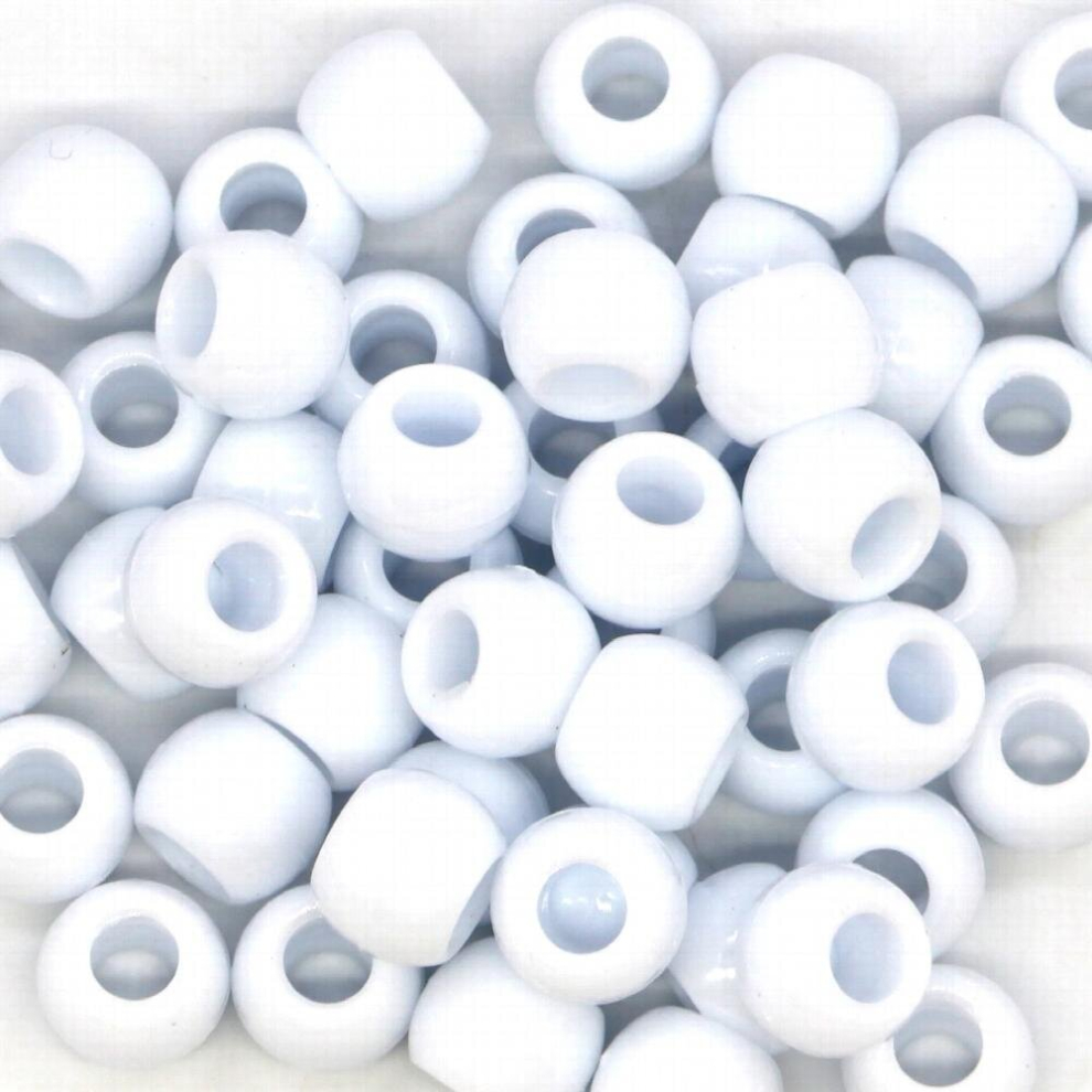 100pcs Transparent Big Hole Braids Acrylic Hair Braid Dread Dreadlock Beads Rings for Hair Accessories Hair Decoration Beads