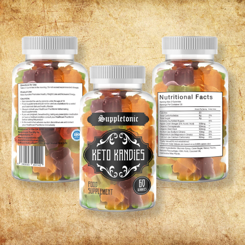 Keto Kandies Mixed Fruit Flavours, 60 Gummies 1