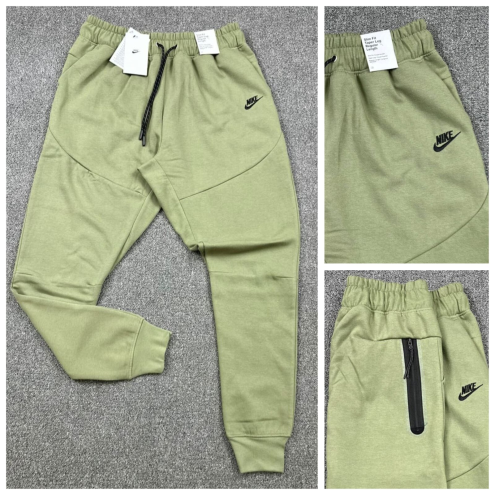 (OLIVE, SMALL) Nike Mens Jogger Fleece Cotton Sports Track Pant