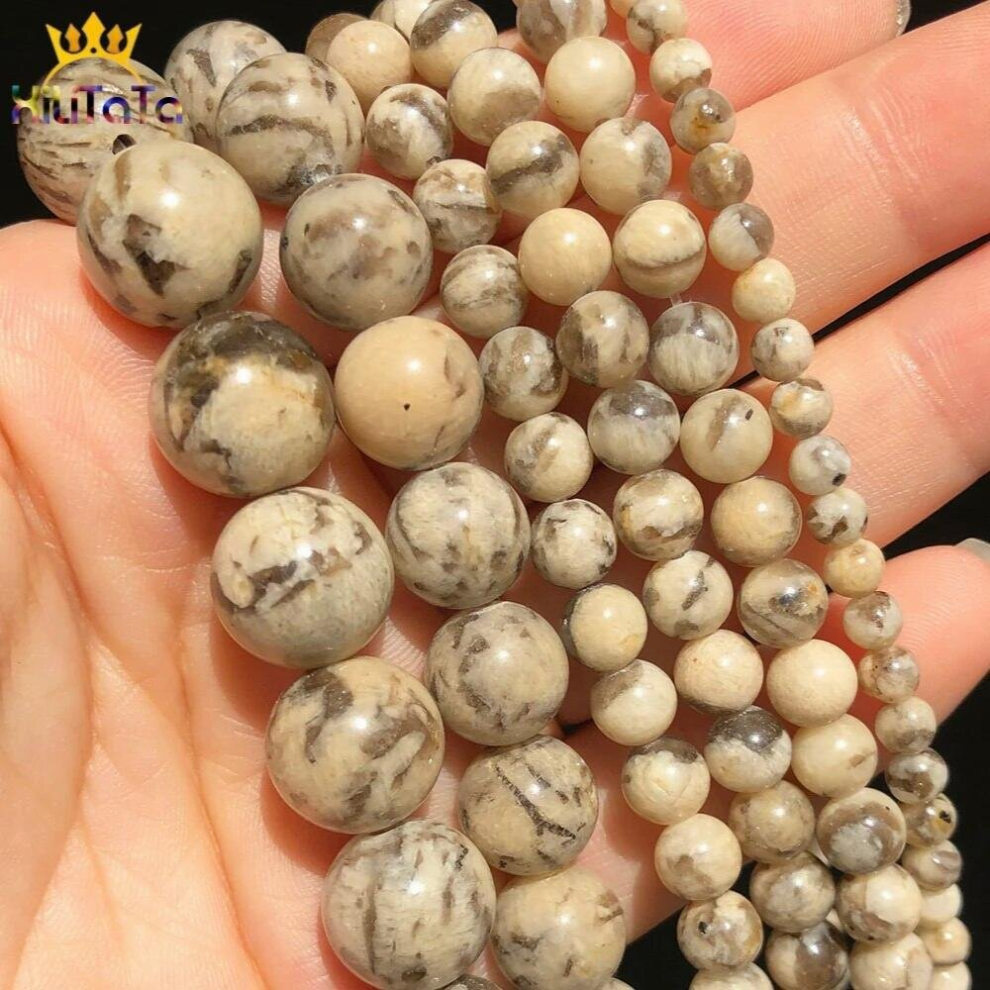Natural Stone 4 6 8 10 12mm Feldspar Jaspers Round Loose Spacer Beads For DIY Jewelry Making Bracelet Charms Accessories 15-image-OPC-PCSRTMF-NEW