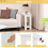 Costway 2-Tier End Table Wooden Sofa Bedside Table w/ Storage Shelf Nightstand 9