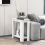 Costway 2-Tier End Table Wooden Sofa Bedside Table w/ Storage Shelf Nightstand 10