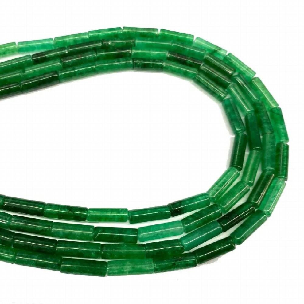 Cylinder Green Chalcedony Round Natural Stone Spacer Beads For Jewelry Making DIY Women Bracelet Charms 4*13MM 15-image-OPC-PCSRXVG-NEW