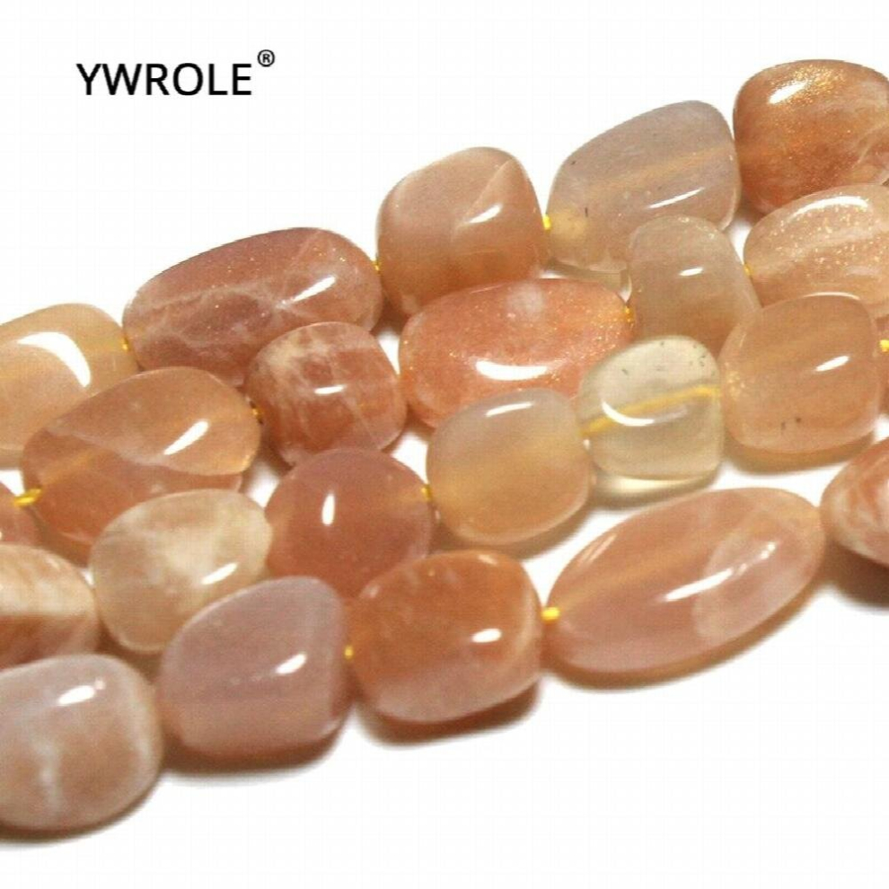 Gravel irregular 7-11 mm Natural Orange Sun Stone Loose Beads For Jewelry Making DIY Bracelet Necklace Stand 15-image-OPC-PCSRXVD-NEW