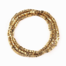 Retention Hematite Beads Hexagonal prism Shape Loose Stone Beads for Jewelry Making DIY Bracelet 15inch Strand