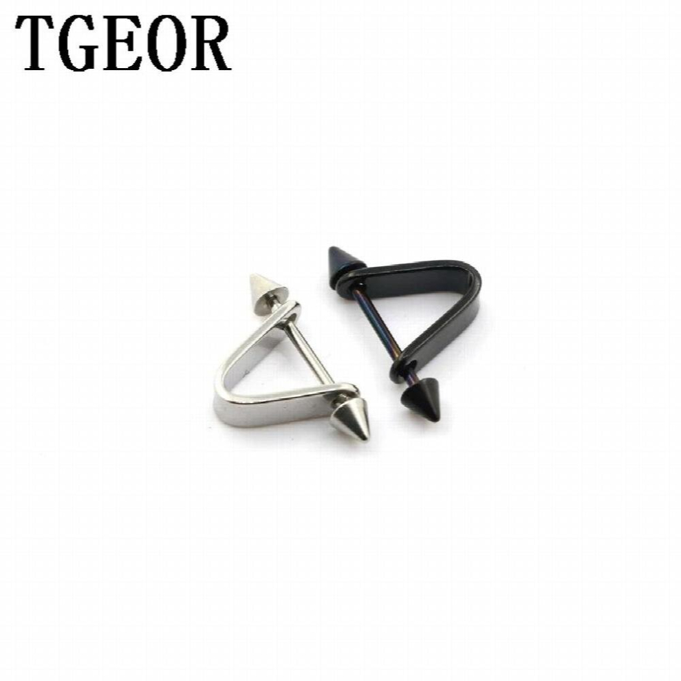 piercing 20pcs stainless steel ear piercing earring Triangle piercing nipple ring