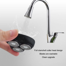 Men's Waterproof Electric Rotary Shavers 3-Direction Flex Heads