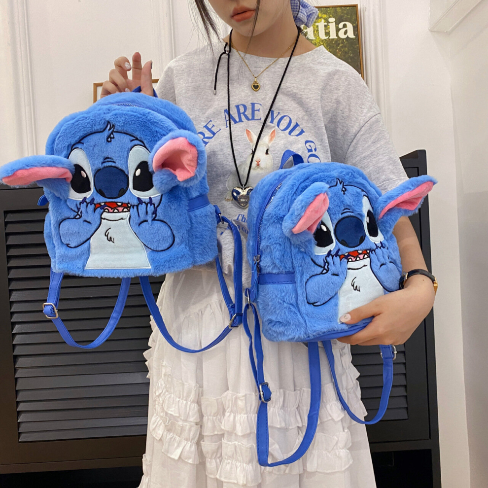 Stitch Plush Backpack Large Capacity Schoolbag Kid Student Xmas Gift