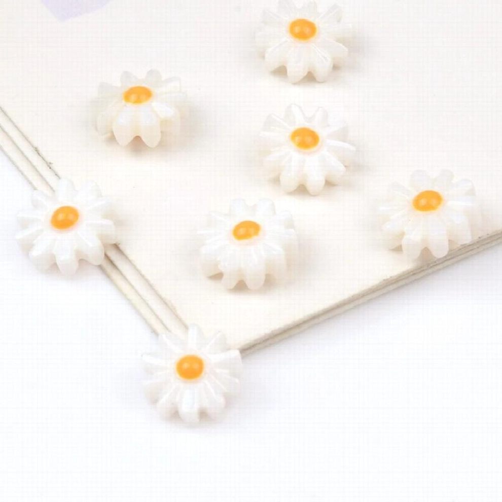 8mm Natural Colorful Shell Beads Sunflower Beads for Jewelry Making DIY Earring Bracelet Braid Gift Accessories-image-OPC-PCSRZCZ-NEW