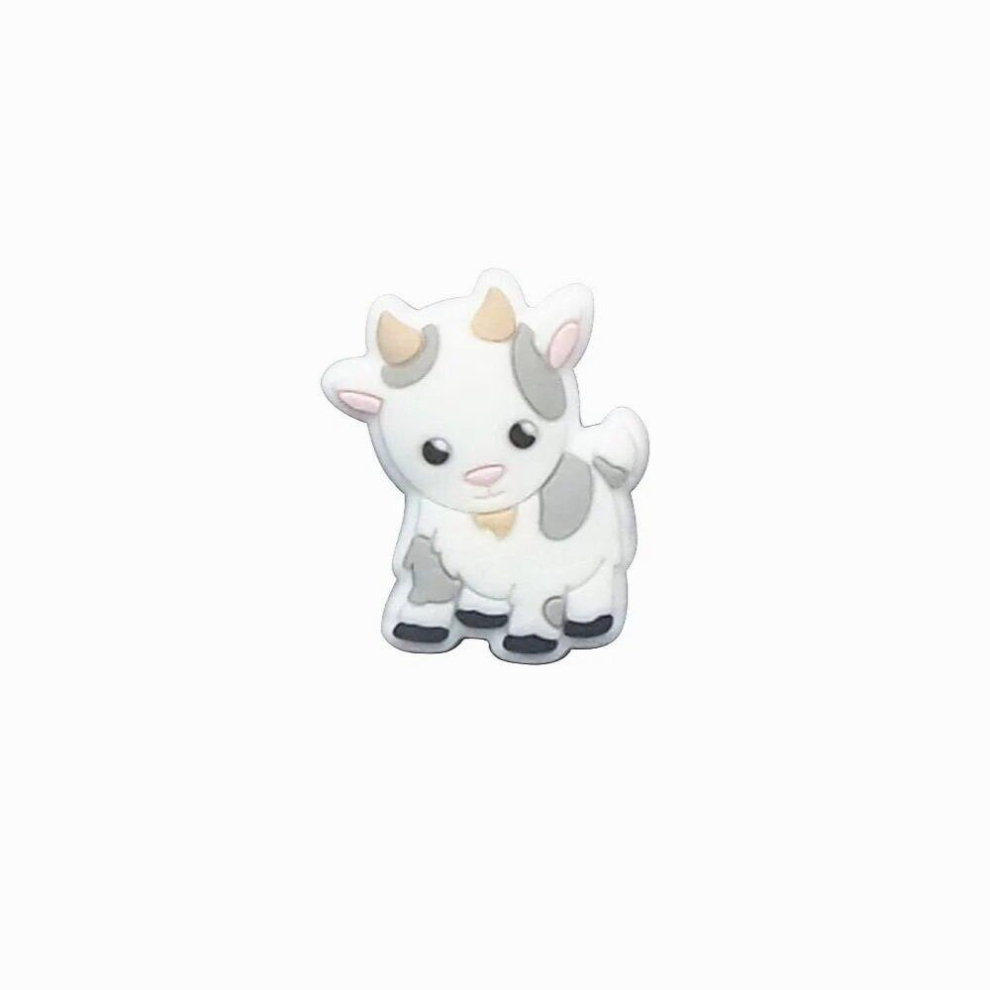 Chenkai 10pcs Goat Shaped Beads Silicone Beads BPA Teething Infant Chewable Dummy Necklace Pacifier Toy Gift Accessories