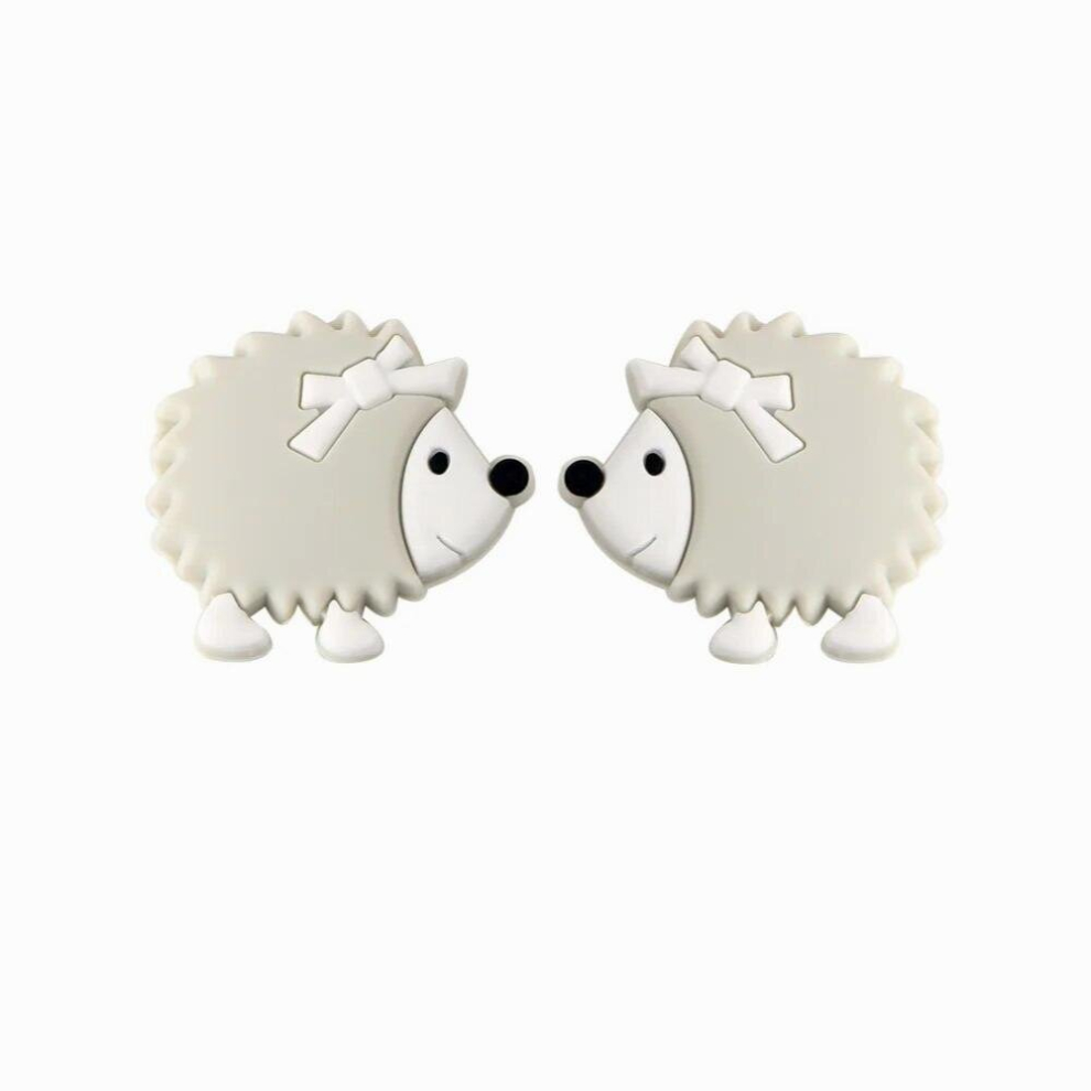 Kovict 10Pc Hedgehog Silicone Beads Food Silicone Teether Diy Nursing Necklace Accessories Perle Beads Baby Teethers Multicoloured