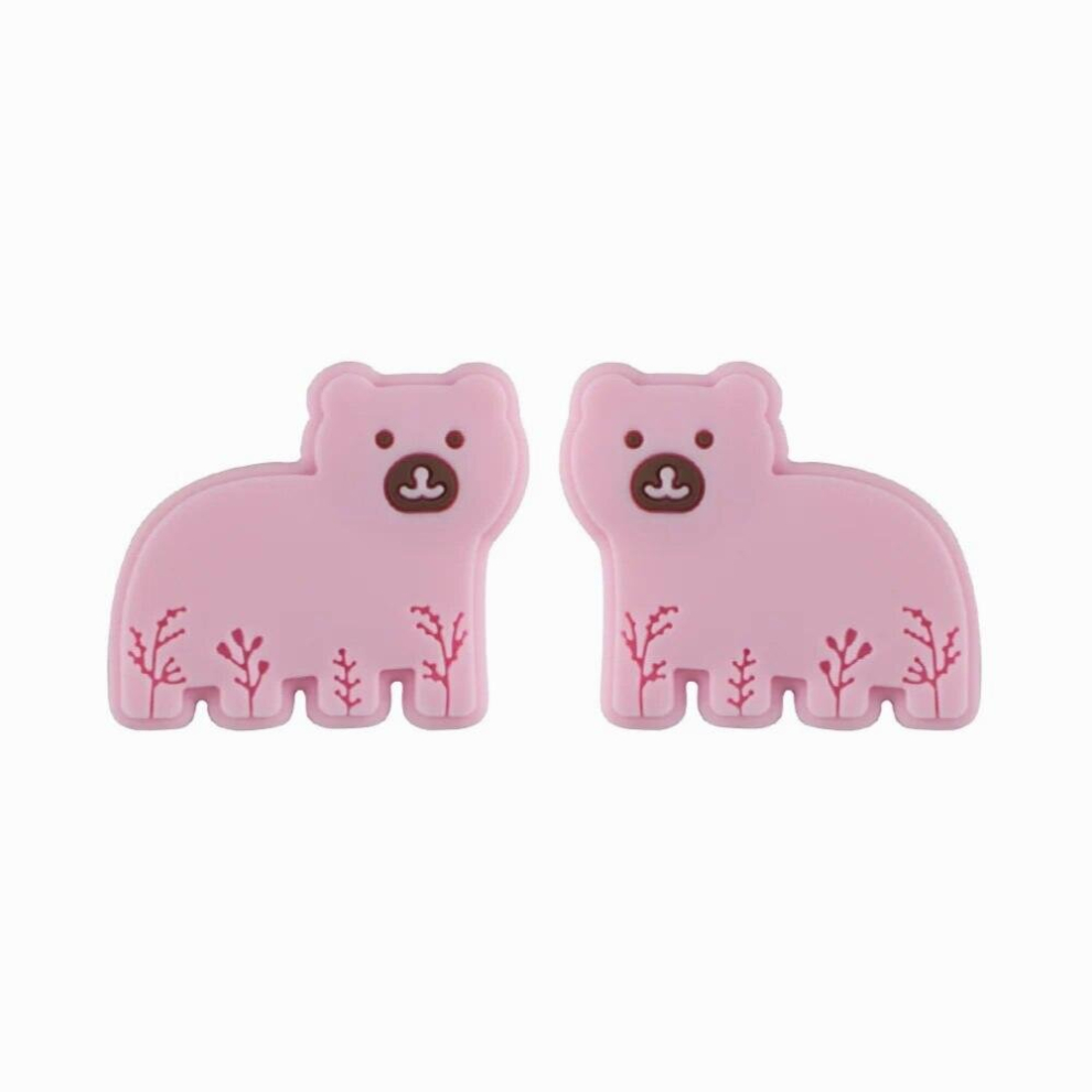 Kovict 10Pcs Animal Shape Silicone Beads Baby Molar Teether Bead Diy Pacifier Chain Jewelry Accessories Multicoloured