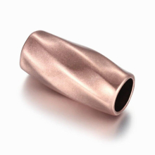 2pcs Stainless Steel Tube Beads Big Large Hole 8mm Slider Charms DIY Men Leather Cord Bracelet Making Jewelry Accessories