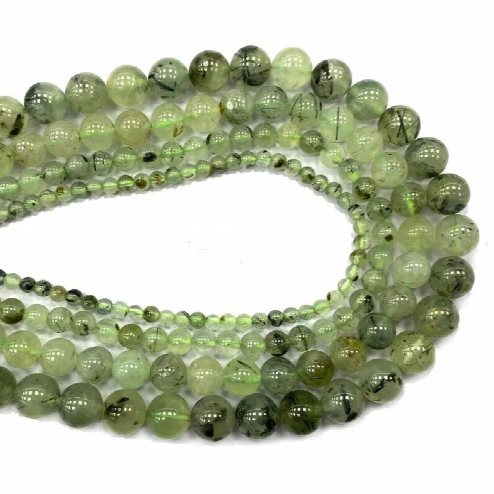 Green Prehnite Round Natural Gem Stone Beads For Jewelry Making DIY Women Bracelet Necklac Charms 4/6/8/10MM 15-image-OPC-PCSS5G8-NEW