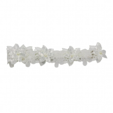 LR029 Wedding Bridal Garter Sequined Pearls Lace Brides Bridesmaid Leg Ring Ladies Small