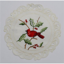 12 in. Cardinal on Holy Doily