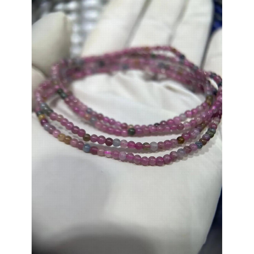 Natural Precious Tourmaline 2mm Polished Loose Round Seed Beads Colored Gemstone For Jewelry Accessories Making-image-OPC-PCSS6X7-NEW
