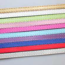 10 Strips Copy Leather Belt 8mm Width 1 Meter Length Strap PU Leather Band DIY Accessories Findings