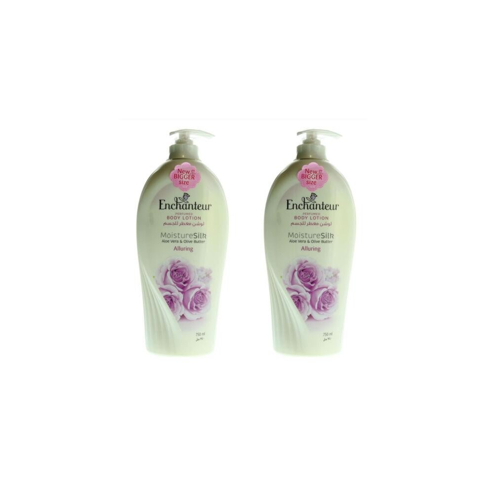 Enchanteur Nourishing  Alluring Perfumed Body And Hand Lotion For All Skin Types 750ml Pack of 2