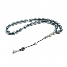 Muslim Taisbyha Rosary 8*12mm Exhausted gallstone Excellent iron stone counter for Muslim brothers